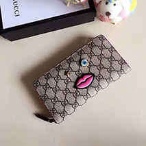 グッチ コピー GGスプリーム フェイスモチーフ ラウンドファスナー 長財布 431392