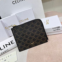 セリーヌ 偽物 カードホルダー付き ジップパース 10D882EIX38SI
