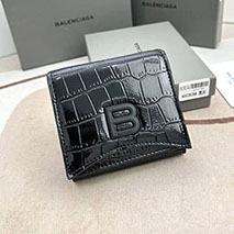 バレンシアガ コピー   クロコダイル型押し ミニウォレット bay00612