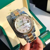 ロレックス スーパーコピー 腕時計 デイトジャスト 41MM ホワイト ダイヤモンドベゼル 18K ron85199