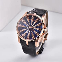 ロジェデュブイ 偽物 ナイツ オブ ザ ラウンドテーブル ダマスカス ブルー 45MM rob47487